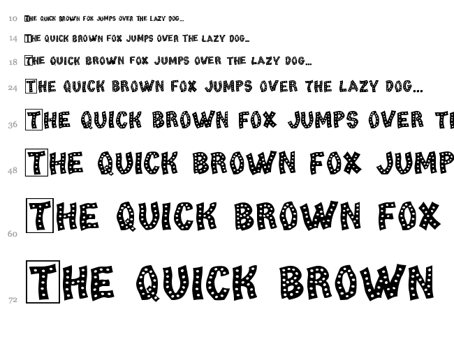Tango font waterfall